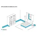 Applicazione spray insetticida cimici del letto