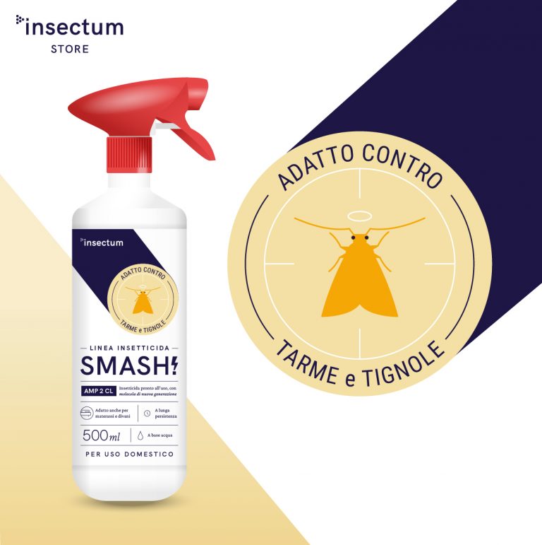 Spray insetticida per tessuti e superfici contro tarme e tignole