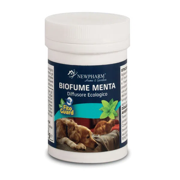 Biofume fumigante repellente naturale alla menta contro pulci, acari e zecche